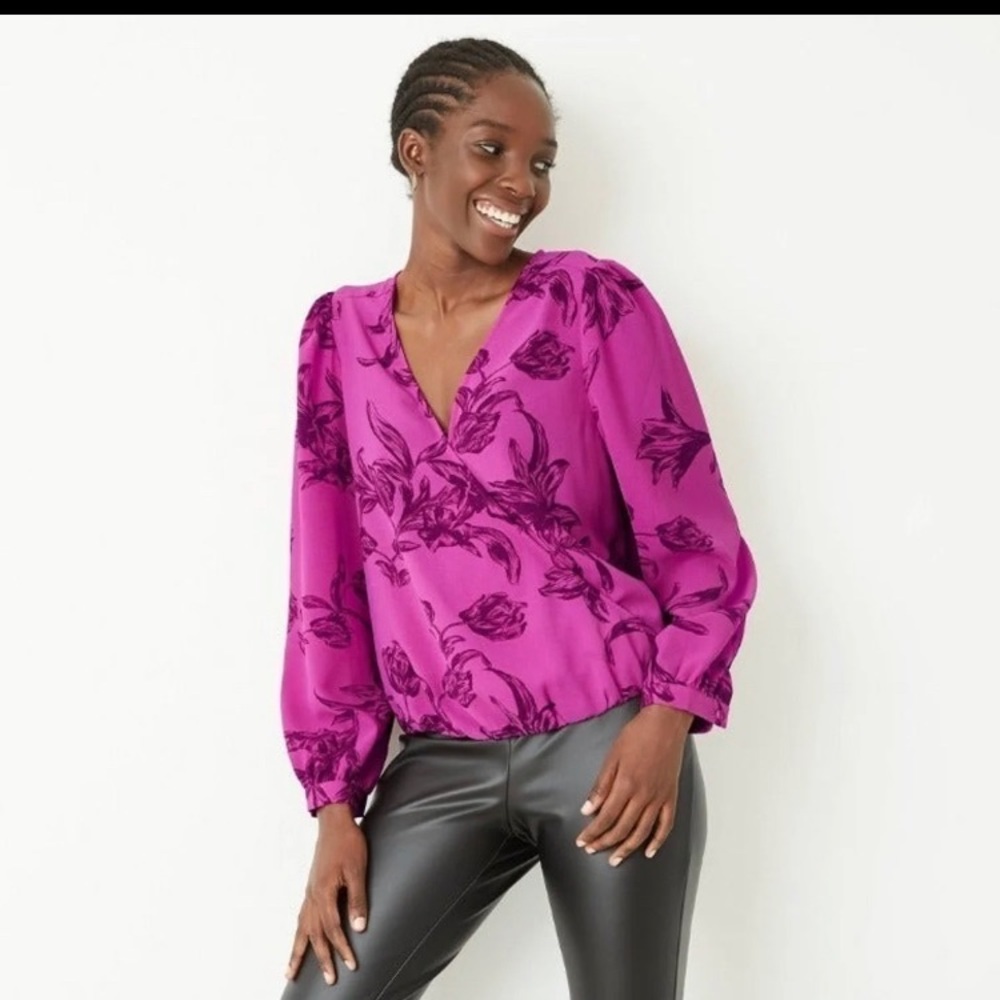 Purple floral top